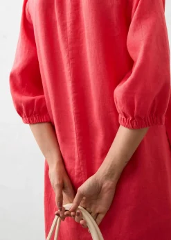 Kleid aus reinem Leinen, 3/4 Arm