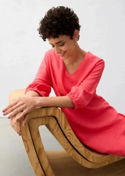 Kleid aus reinem Leinen, 3/4 Arm