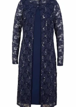 Kleid mit Spitze (2-tlg. Set)