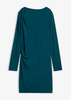 Kleid mit U-Bootausschnitt