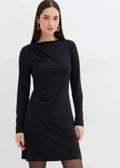 Kleid mit U-Bootausschnitt