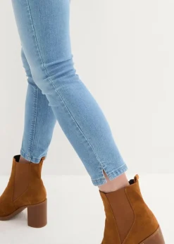 Komfort-Stretch-7/8-Jeans mit Schlitz