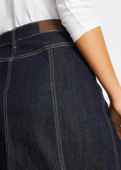 Komfort-Stretch-Jeansrock, Midi-Länge
