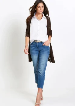 Kurzarmbluse aus Popeline