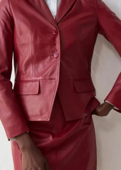 Kurzblazer aus Lammnappa