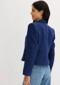 Kurzblazer aus softem Bouclé