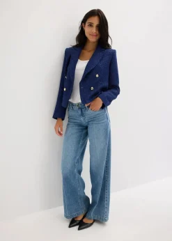 Kurzblazer aus softem Bouclé