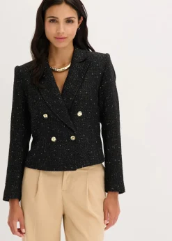 Kurzblazer aus softem Bouclé