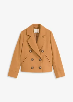 Kurze Jacke in Wolloptik