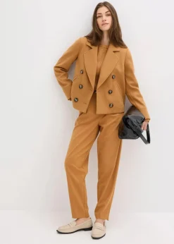 Kurze Jacke in Wolloptik