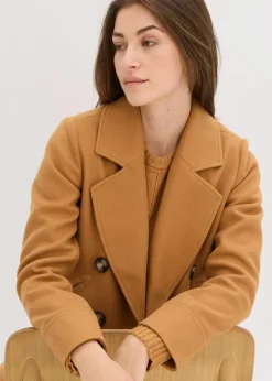 Kurze Jacke in Wolloptik