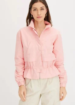 Kurze Jacke mit Taillen-Tunnelzug