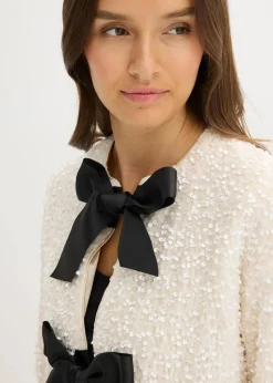 kurze Pailletten-Jacke