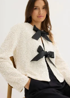 kurze Pailletten-Jacke