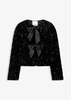 kurze Pailletten-Jacke