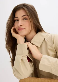Kurze Trenchjacke