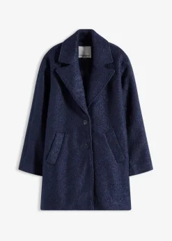 Kurzer Bouclé-Mantel, oversized