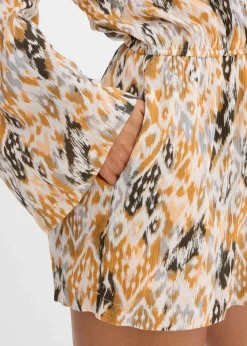 Kurzer Jumpsuit aus fließender Viskose