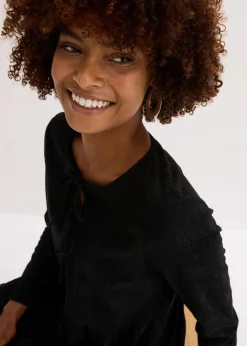 Kurzes Cord-Kleid mit Karomuster