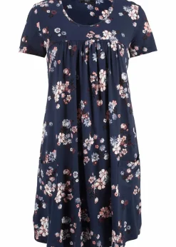 Kurzes Jerseykleid aus softem Viskose-Mix