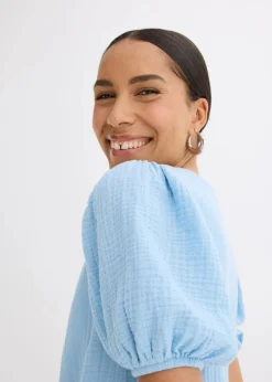 Kurzes Kleid aus Musselin