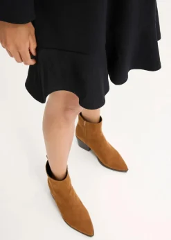 Kurzes Kleid mit Volant aus Punto di Roma