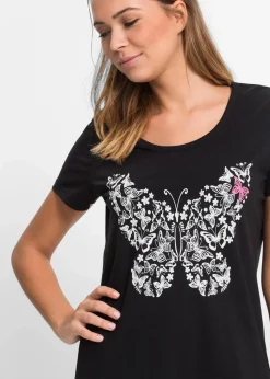 Kurzes Nachthemd aus Bio-Baumwolle