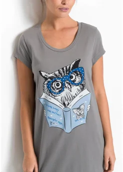 Kurzes Nachthemd aus reiner Bio-Baumwolle