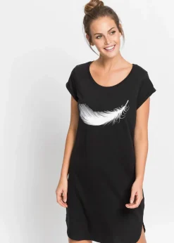 Kurzes Nachthemd aus reiner Bio-Baumwolle