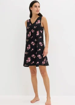 Kurzes Nachthemd aus softem Viskose-Mix