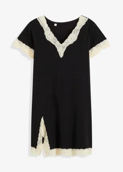 Kurzes Nachthemd mit zarter Spitze