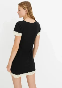 Kurzes Nachthemd mit zarter Spitze