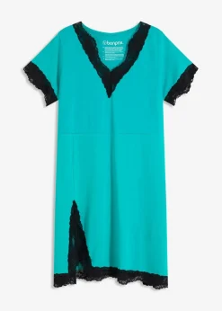 Kurzes Nachthemd mit zarter Spitze