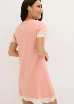 Kurzes Nachthemd mit zarter Spitze