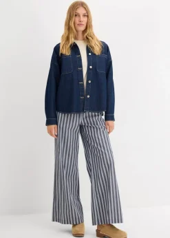 Kurzes Oversize-Sweatshirt aus reiner Bio-Baumwolle