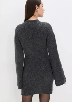 Kurzes Strickkleid mit Wollanteil
