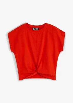 Kurzes T-Shirt aus reiner Bio-Baumwolle