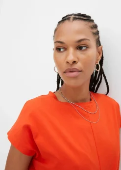 Kurzes T-Shirt aus reiner Bio-Baumwolle