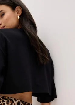 Kurzes T-Shirt aus reiner Bio-Baumwolle