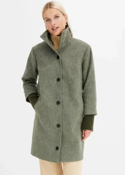 Kurzmantel in Wolloptik