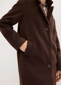 Kurzmantel in Wolloptik