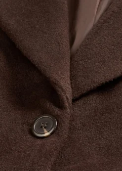 Kurzmantel in Wolloptik