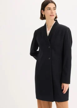 Kurzmantel in Wolloptik