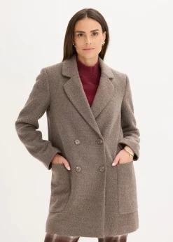 Kurzmantel in Wolloptik