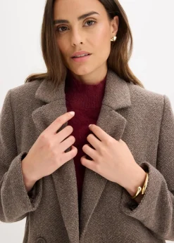 Kurzmantel in Wolloptik