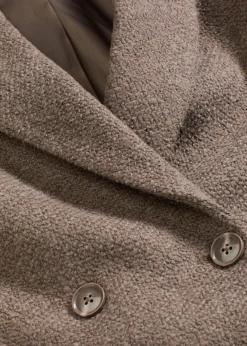 Kurzmantel in Wolloptik