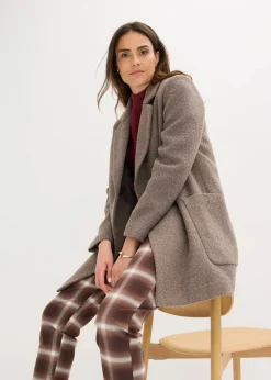 Kurzmantel in Wolloptik