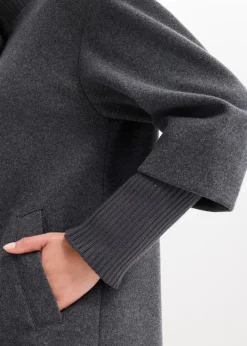 Kurzmantel in Wolloptik