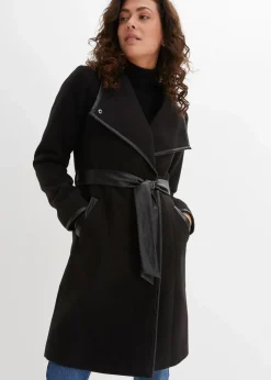 Kurzmantel in Wolloptik