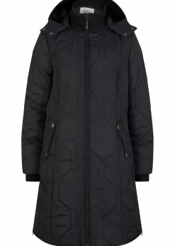 Kurzmantel mit Diamant- Steppung und seitlichen Zippern